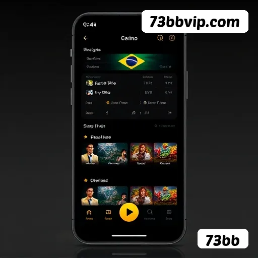 Aplicativo móvel 73bb para iOS e Android
